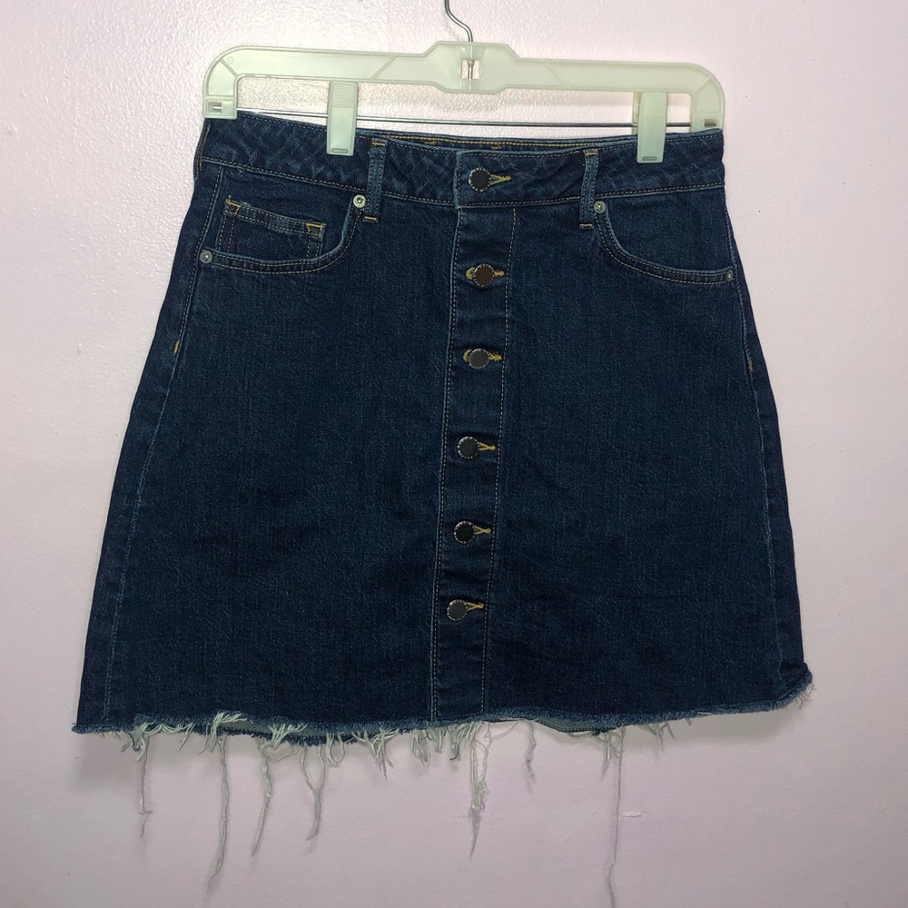 H&M Button Jean Skirt